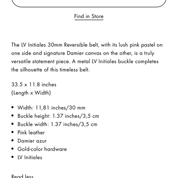 Louis Vuitton initials reversible 30mm belt - Picture 9 of 9